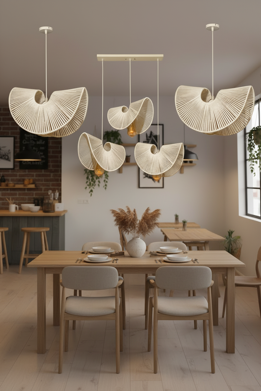 Boho Ceiling Lamp Set — 3 Pieces