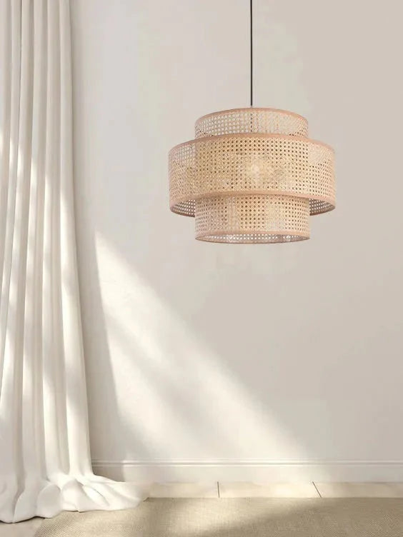 Rattan Boho Ceiling Lamp