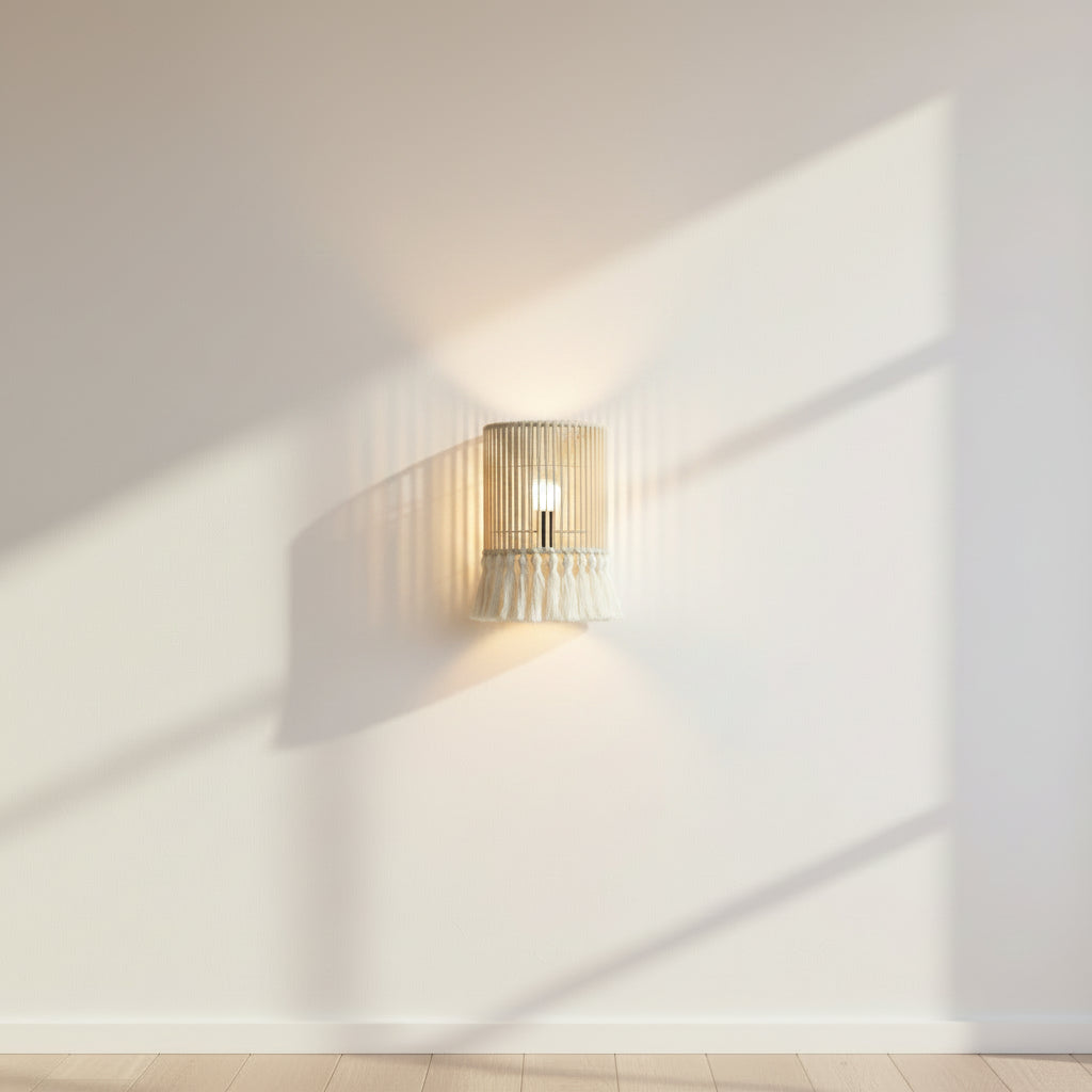 Makrami Boho Wall Lamp