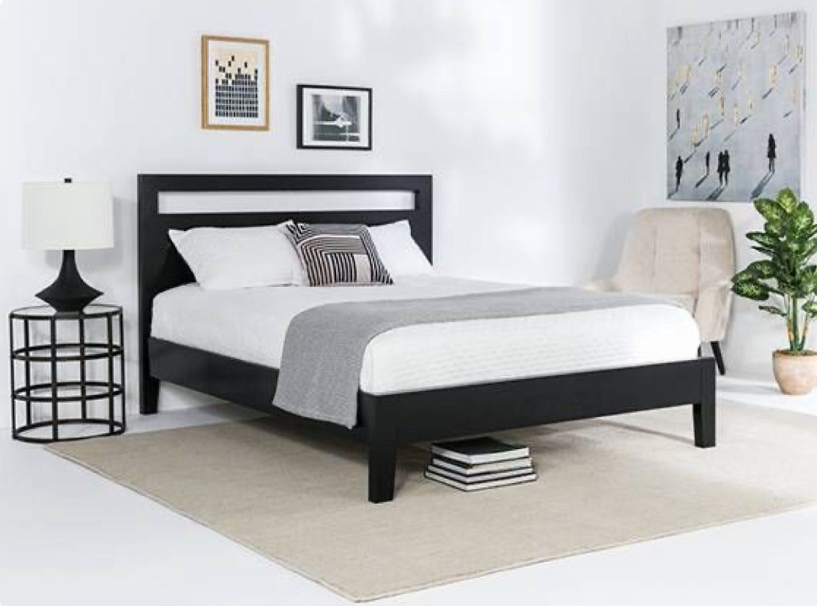 Black Modern Bed Motel Model
