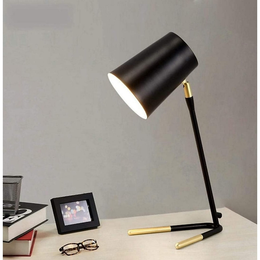 مصباح طاولة معدني - 36x15x19 سم