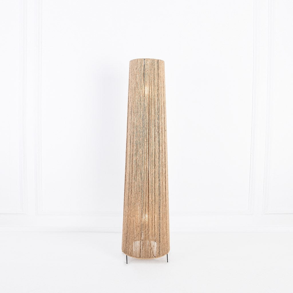 Fabric Floor Lamp Beige - 25 x 110 cm