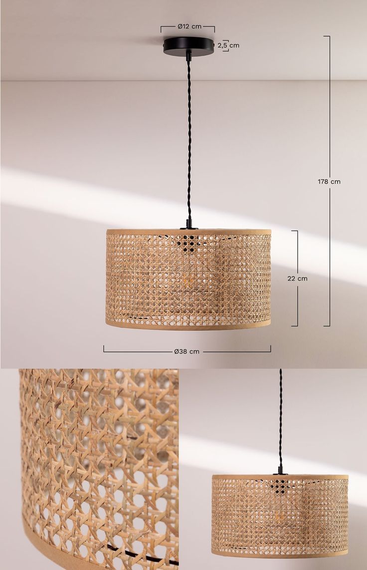 Cane Rattan Pendant Lamp