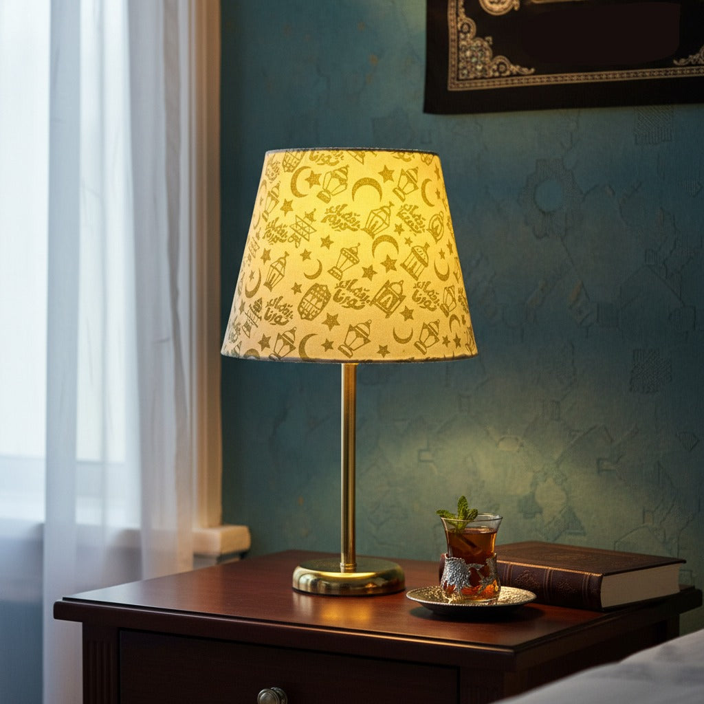 Gold metal lamp - 25×50×25 cm