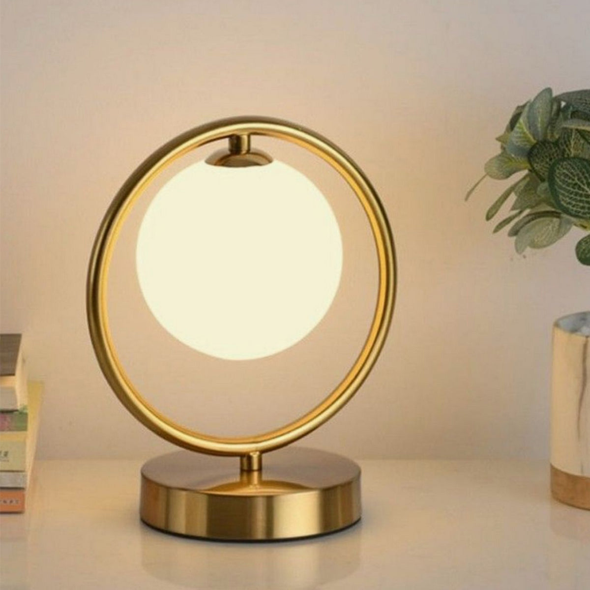 Iron Table Lamp Gold - 25x30 cm