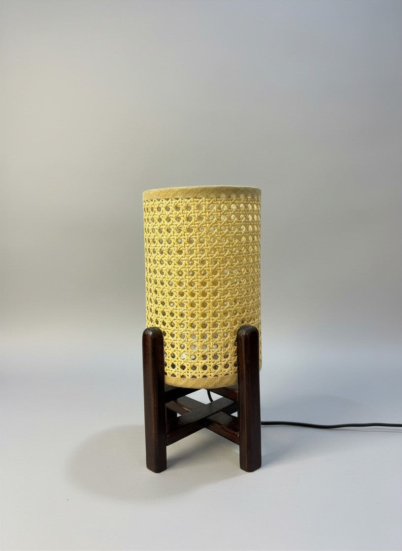 Rattan-Boho Table Lamp Browen 20x45 cm