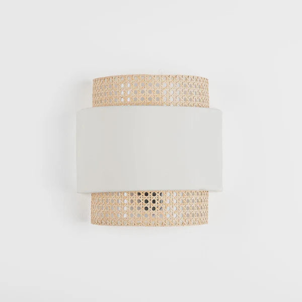 Rattan Boho Wall Lamp