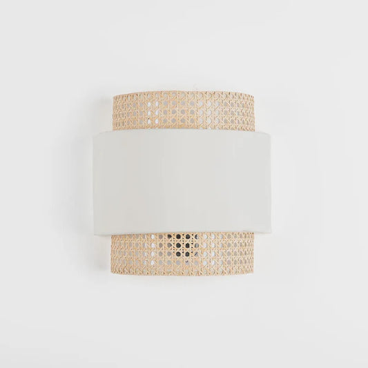 Rattan Boho Wall Lamp