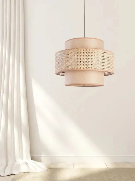 Rattan Boho Ceiling Lamp