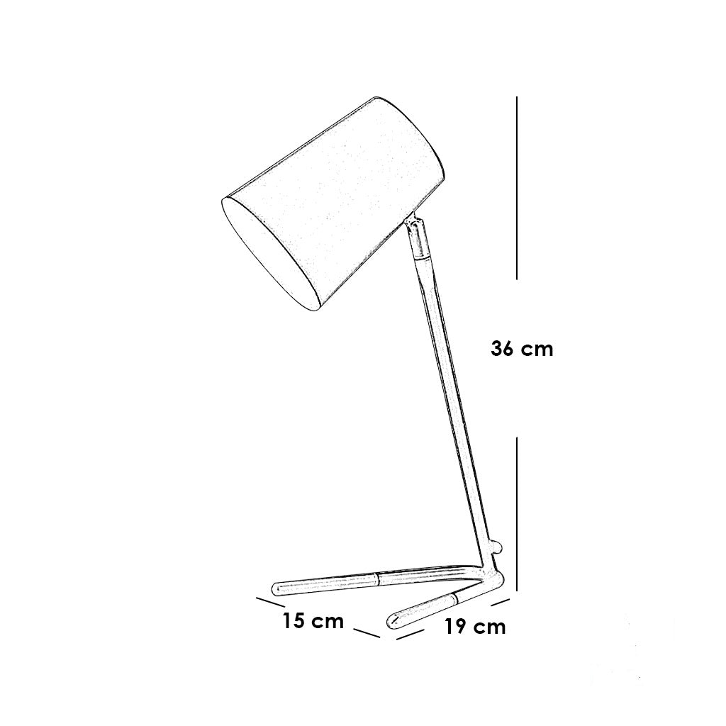 Metal  Table Lamp - 36x15x19 cm