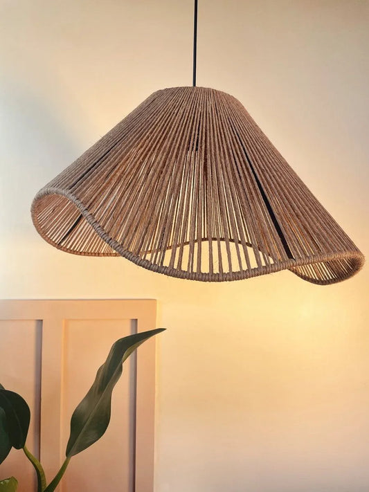 Burlap Ceiling lamp  Size: 45CM x 30CM