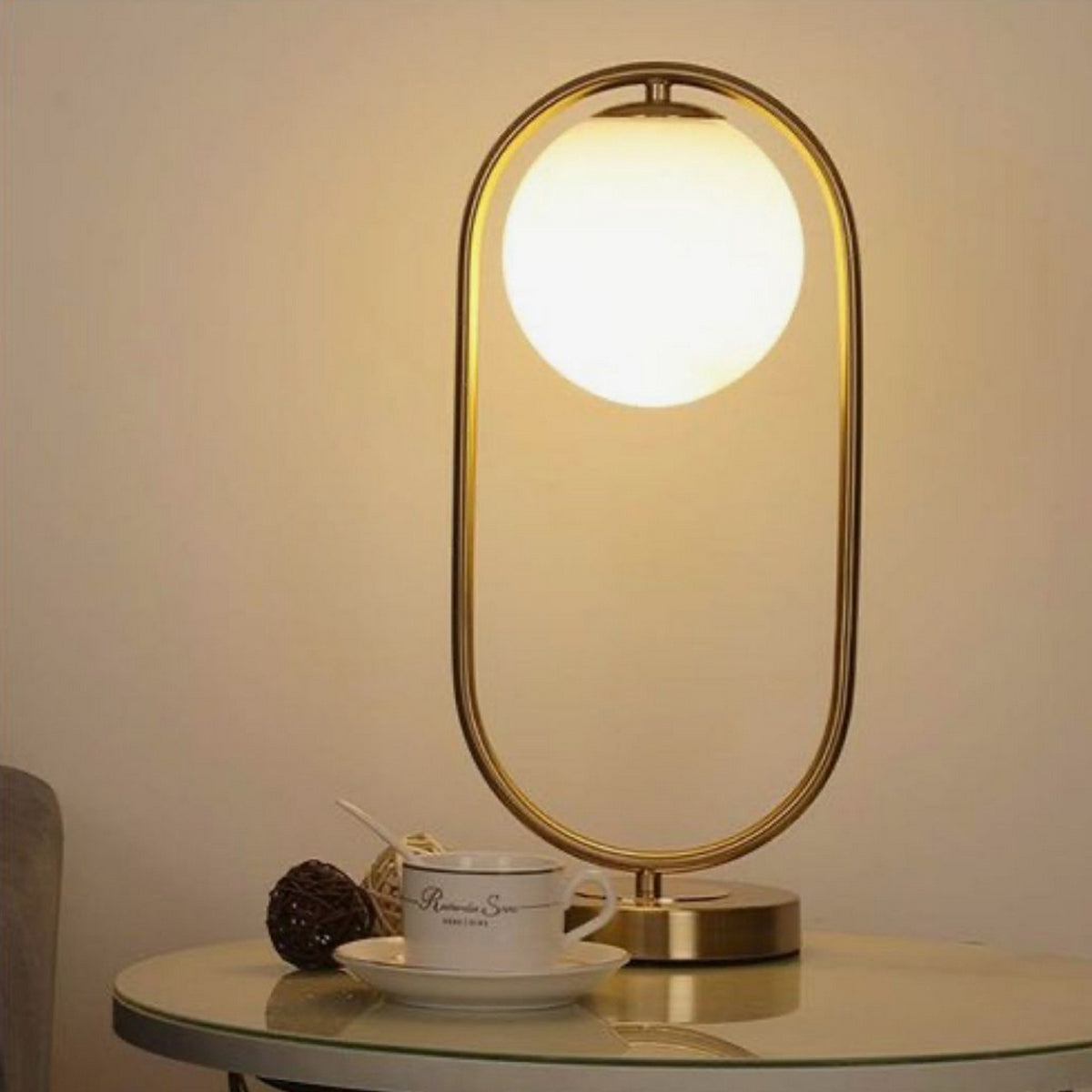 Iron Table Lamp Gold - 20x45 cm