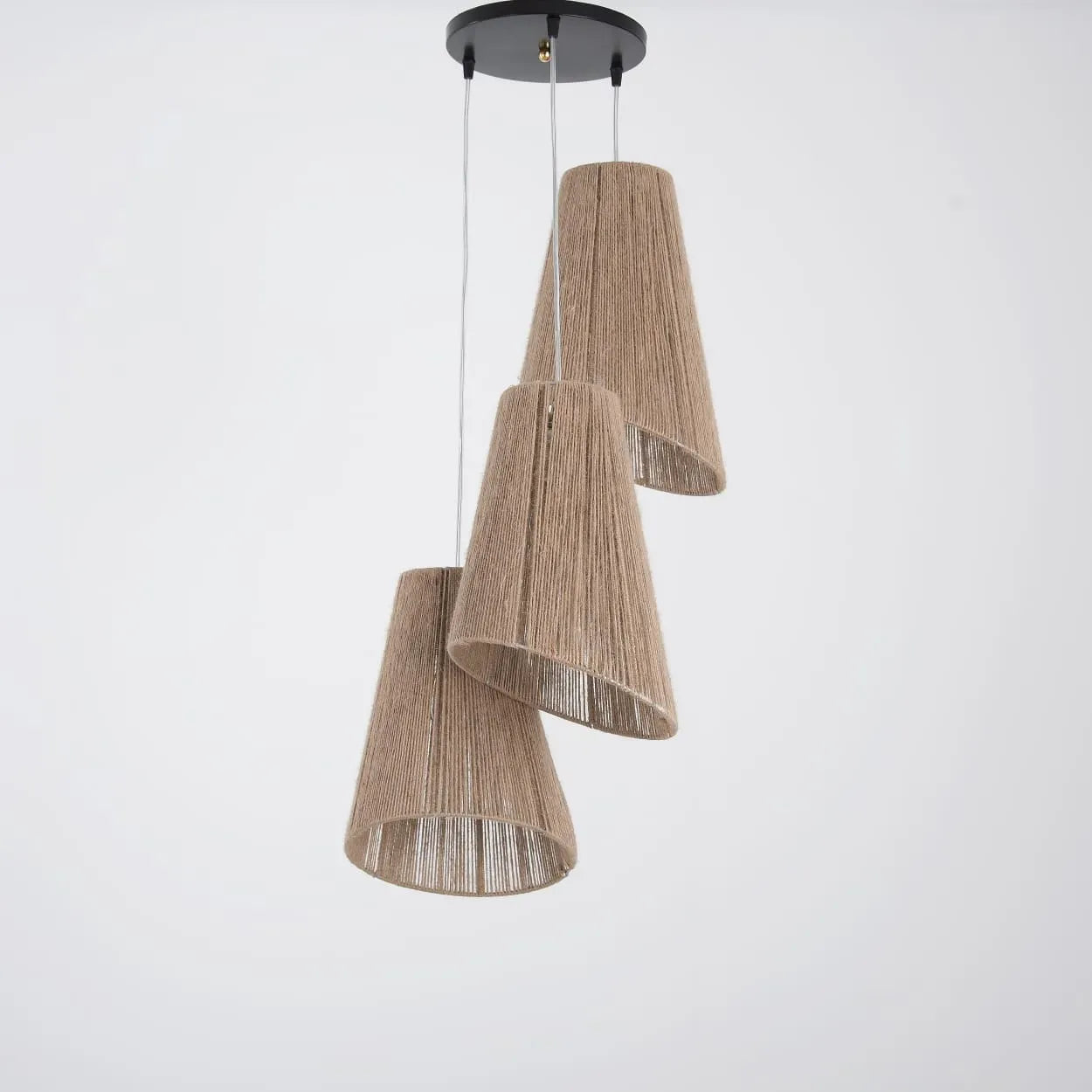 Burlap 3 Lights Multicolored ceiling  Size:45cm×75cm