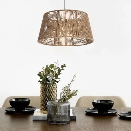 Burlap ceiling lamp  Size:45cm×25cm