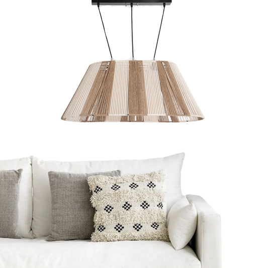 Burlap ceiling lamp