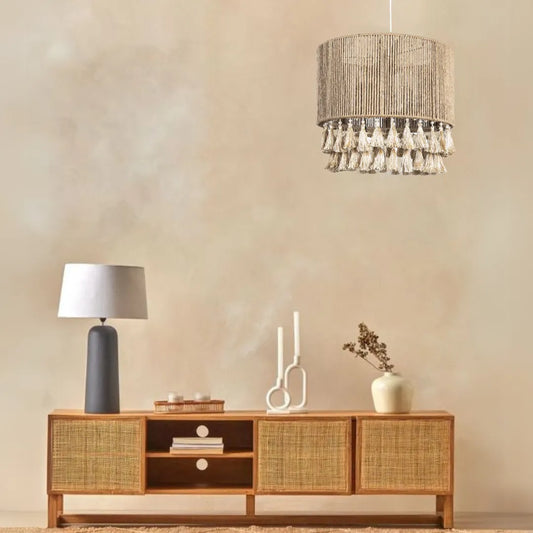 Burlap Ceiling Lamp  Size:45CM x 35CM