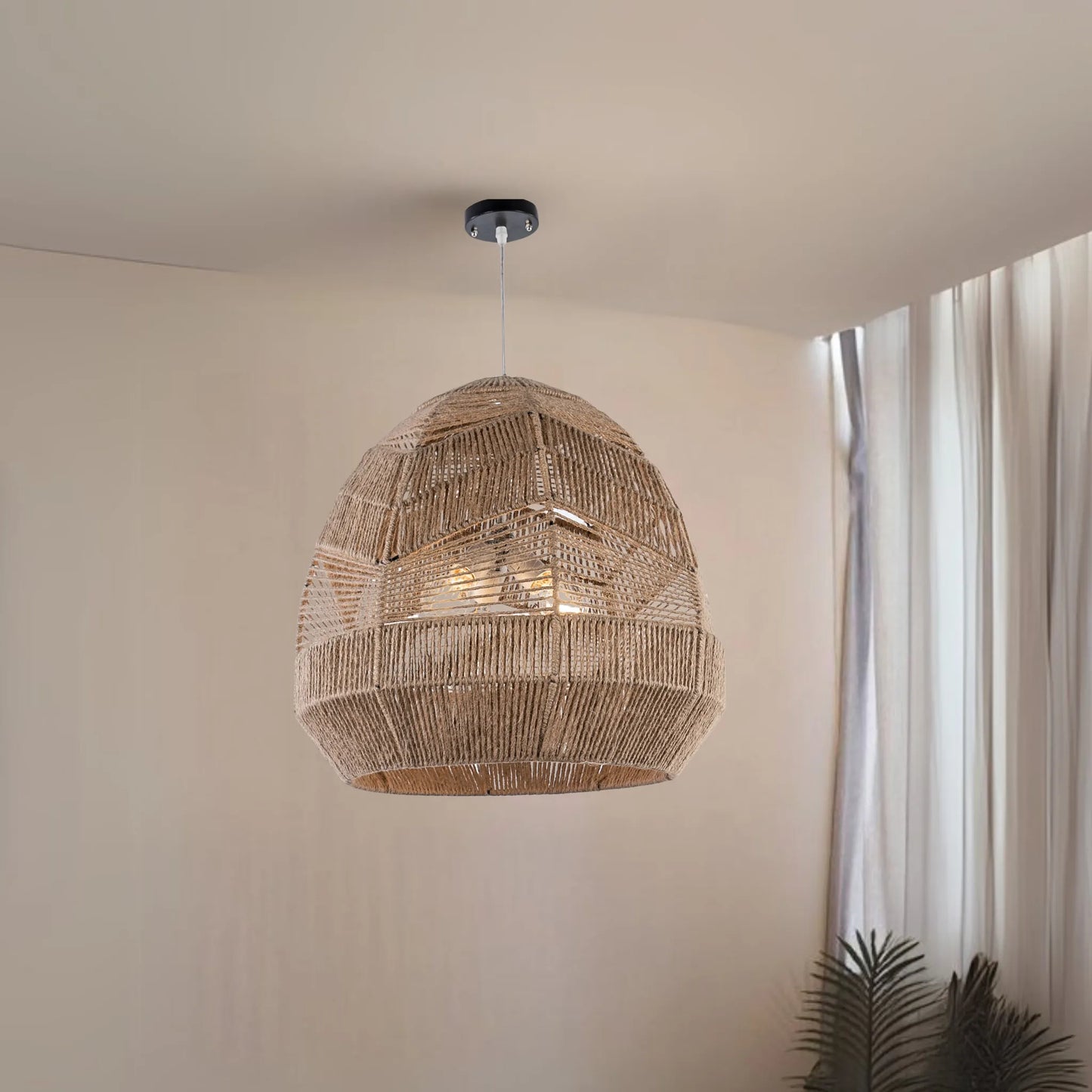 Burlap Ceiling Lamp    Size:40cm×50cm