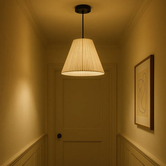 Macrame Ceiling Lamp     Size:34cm×17cm