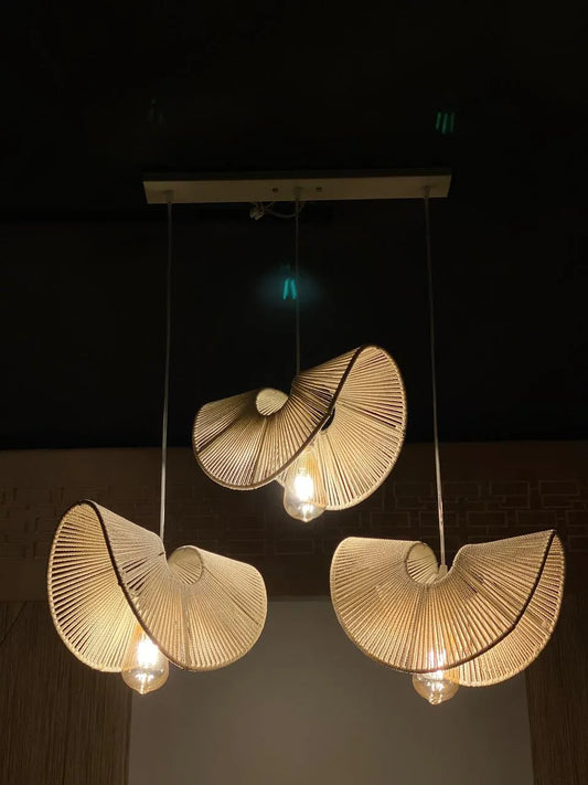 Boho ceiling lamp     Size:25CM x 75CM