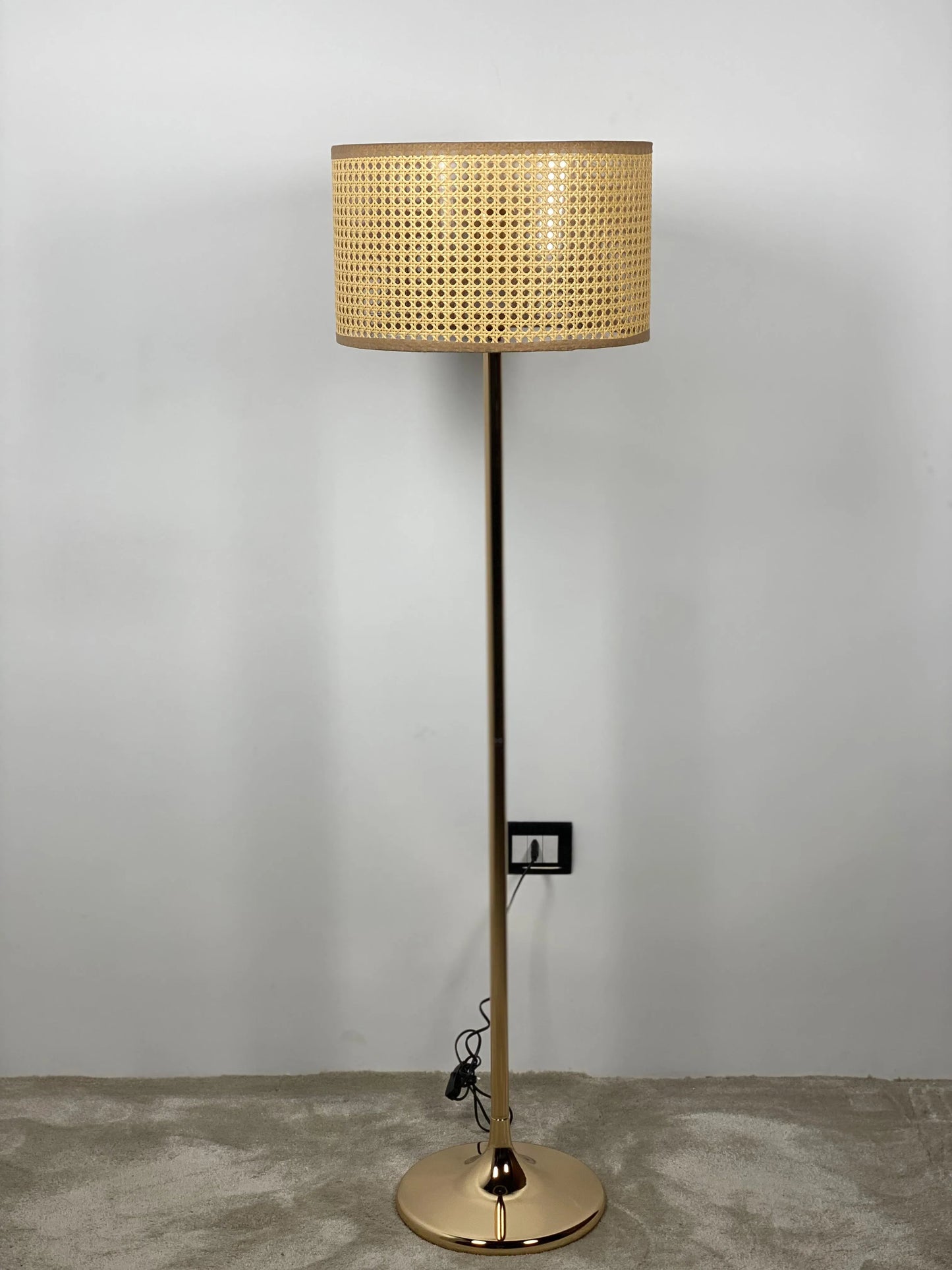 Rattan Floor Lamp  Size: 160cm × 40 cm