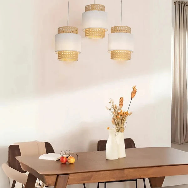 Rattan Boho Ceiling Lamp