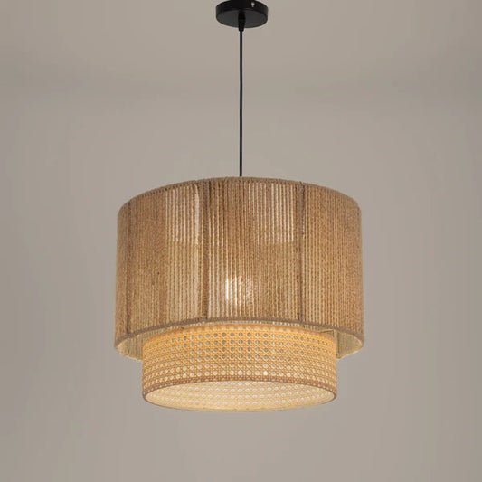 Rattan Boho Ceiling Lamp