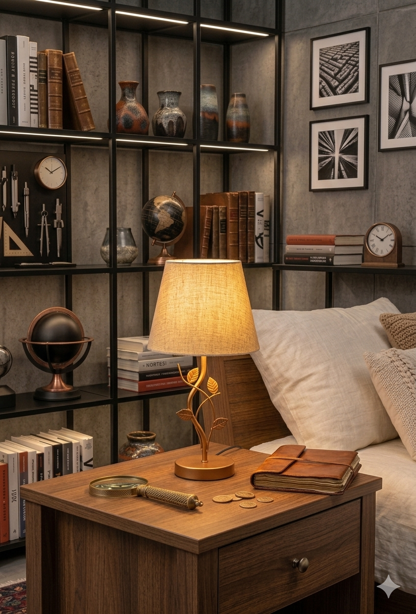 metal lamp 45x23 cm