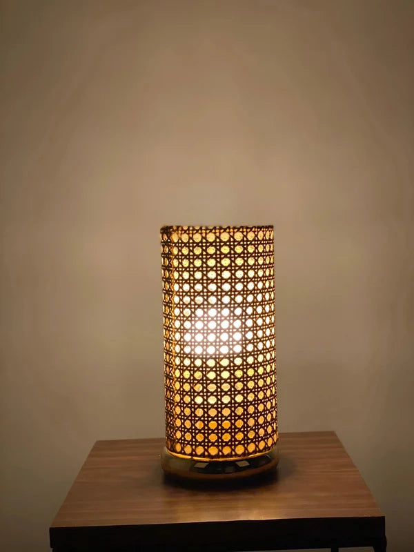 Rattan Boho Table Lamp