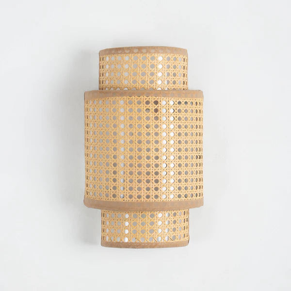 Rattan Boho Wall Lamp
