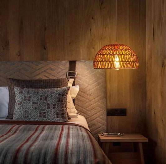 Burlap Ceiling Lamp Size: 40CM x 28Cm