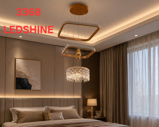 Crystal Ring LED Chandelier