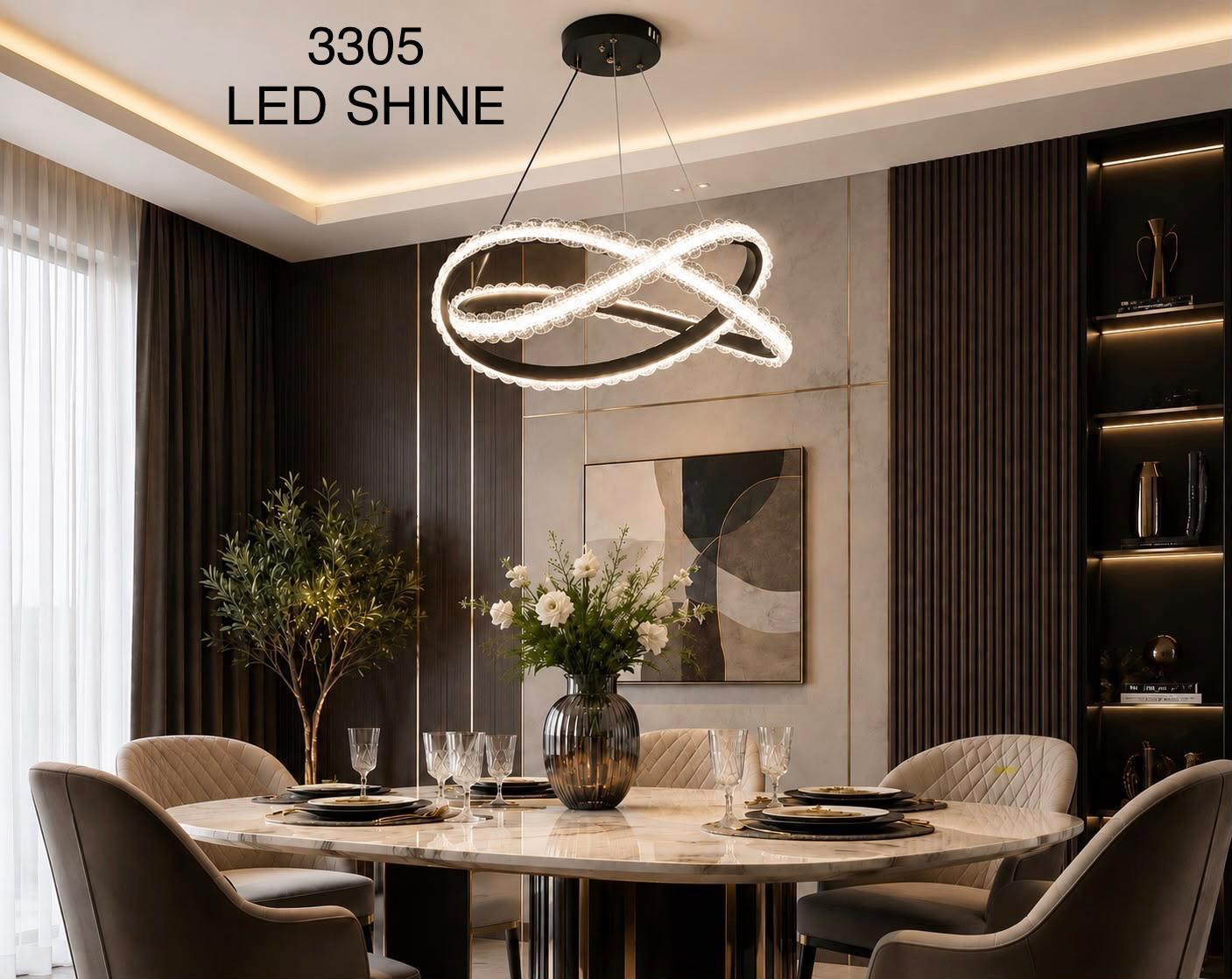 Crystal Ring LED Chandelier