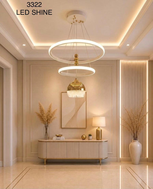 Crystal Ring LED Chandelier