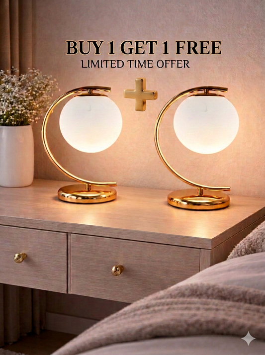 Rose gold iron table lamp - 25 x 30 cm