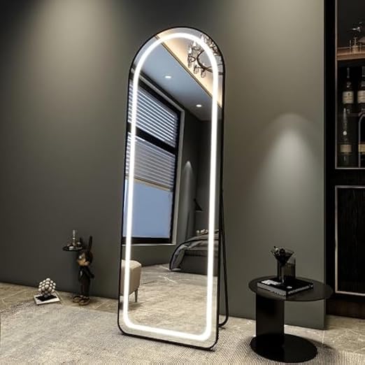 Mirrors with metal frames offer an unparalleled touch of elegance and beauty with their white lighting.